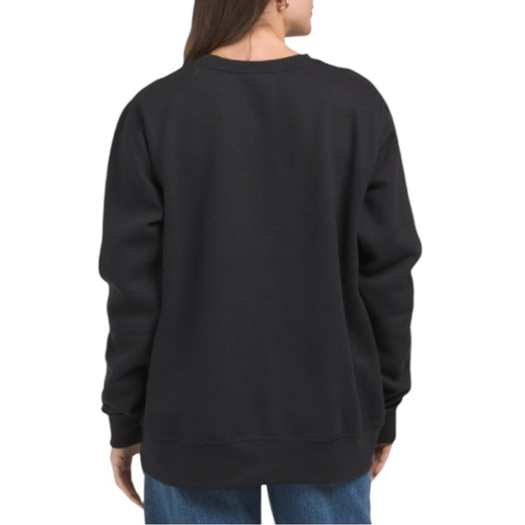 PACIFIC & CO Black Graphic Text Sweatshirt - Picture 2 of 4